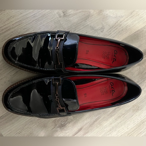 Dark Navy Blue Ara Leather Loafer Shoes for Women size 5.5UK (8US) - Picture 5 of 5